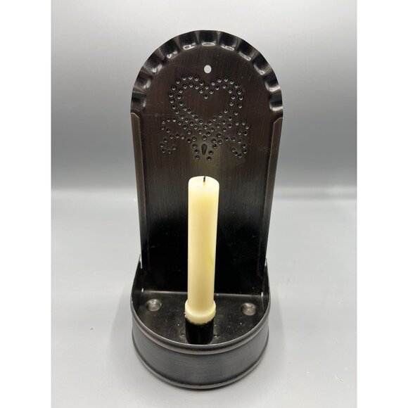 3 Metal Midwest Country Decor Tin Punch Candle Holder Galvanize Pitcher Windmill - Picture 12 of 16